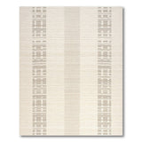 Beige and Neutral Beige Geometric Striped Area Rug