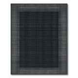 Black White Geometric Grid No. 3 Area Rug