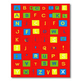 Multi-Color ABC Alphabet Kids Learning Rug