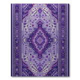 Purple Persian Medallion Area Rug