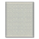 Grey Intricate Grey Lattice Geometric Area Rug