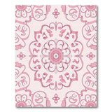 Pink Elegant Pink Floral Mandala Area Rug
