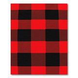Red Rustic Farmhouse Red Black Buffalo Plaid Rustic Area Rug