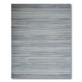 Modern Grey Striped Textured Area Rug