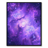 Cosmic Purple Nebula Swirl Area Rug
