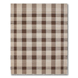 Rustic Farmhouse Brown and Tan Rustic Brown Tan Plaid Woven Area Rug