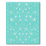 Blue and Teal Coastal Beach Teal Starfish Coastal Area Rug