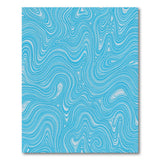 Blue and Teal Abstract Area Wavy Blue Abstract Area Rug