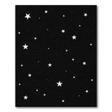 Black and White Abstract Area Starry Night Black White Area Rug