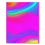 Abstract Area Vibrant Multi-Color Wavy Abstract Area Rug