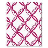 Abstract Pink Geometric Abstract Area Rug