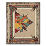Multi-Color Southwestern Geometric Leaf Area Rug