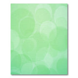 Mint Green Overlapping Bubbles Area Rug