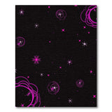 Cosmic Pink Stars Area Rug