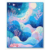 Dreamy Underwater Coral Reef Area Rug