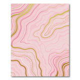 Abstract Area Pink Gold Marble Vein Abstract Area Rug