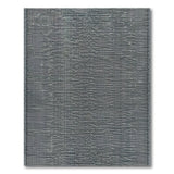 Grey Textured Geometric Modern Area Rug
