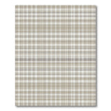 Beige Plaid Checkered Area Rug