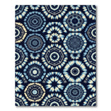 Indigo Hexagon Mandala Area Rug
