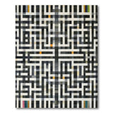 Multi-color and Patterns Labyrinth Maze Geometric Area Rug