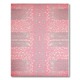 Pink Grey Spotted Abstract Area Rug