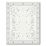 Dreamy Stars Gold Silver Area Rug