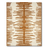 Brown Abstract Bar Area Rug