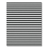 Stripe Bold Black White Geometric Stripe Rug