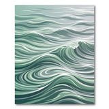 Abstract Area Teal Ocean Waves Abstract Area Rug