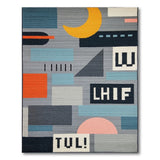 Bold Multi-Color Geometric Modern Area Rug