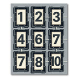 Retro Flip Clock Numbers Area Rug