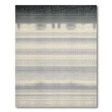 Black White Gradient Striped Area Rug