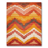 Vibrant Zigzag Multi-Color Southwestern Rug