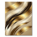Gold Brushstroke Abstract Area Rug