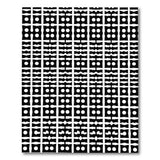 Black White Geometric Motif Area Rug