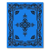Ornate Blue Filigree Area Rug