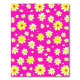 Multi-color and Patterns Vibrant Pink Daisy Floral Area Rug