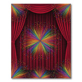 Rainbow Starburst Area Rug