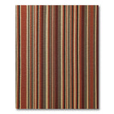 Rust Orange Grey Striped Area Rug