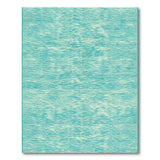Teal Wavy Stripe Coastal Area Rug