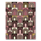 Pink Arch Geometric Area Rug