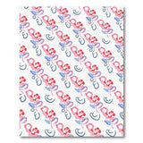 Playful Pink Abstract Floral Area Rug