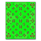 Kids Cartoon Golden Shamrock Emerald Green Area Rug