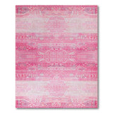 Pink Faded Pink Heritage Tribal Area Rug