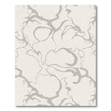Fluid Grey Abstract Area Rug