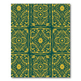 Green Ornate Emerald Green Gold Persian Area Rug