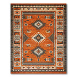 Southwestern Terracotta Southwestern Geometric Area Rug