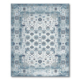 Indigo Blue Persian Motif Area Rug