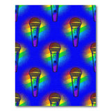 Rainbow Mic Pop Art Area Rug