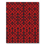 Red Vibrant Red Heritage Tribal Area Rug